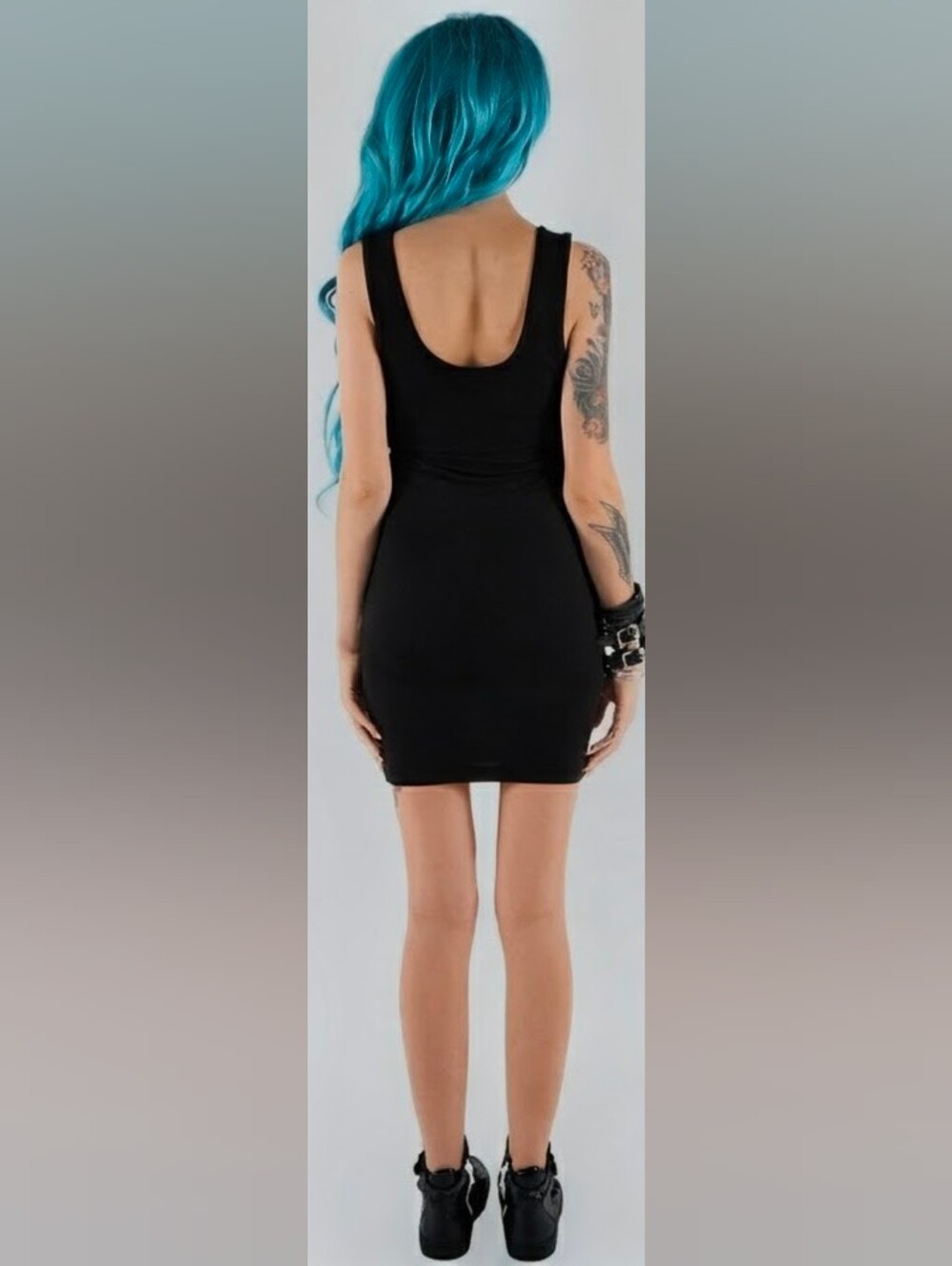 Iron Fist Misfits Fein Skull Sequin Mini Tank Dress - Picture 4 of 6